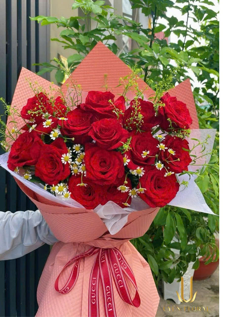 Giỏ hoa chúc mừng